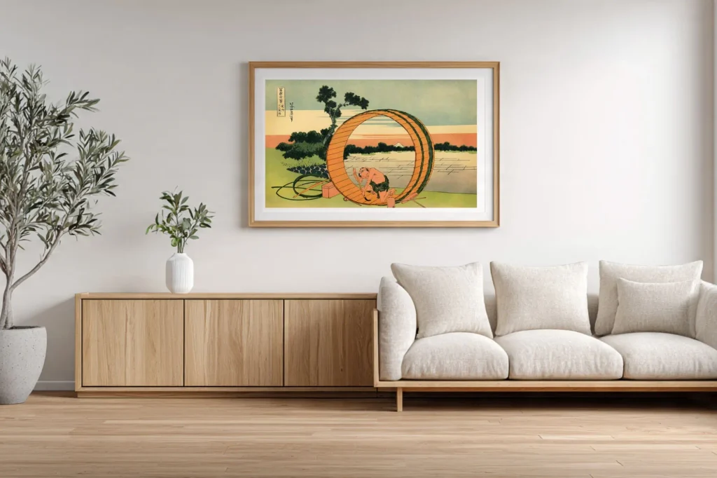 Hokusai 36 Views No.05 - #005 Fujimigahara in Owari Province – Hokusa