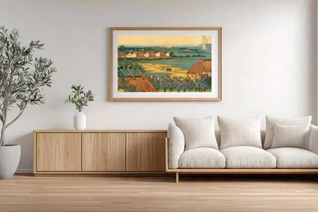 Hokusai 36 Views No.16 - #016 Fuji from Senju Pleasure Quarter – Hoku