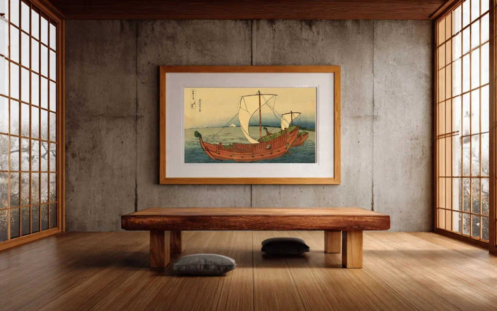 Hokusai 36 Views No.19 - #019 Sea Route at Kazusa – Hokusai’s T