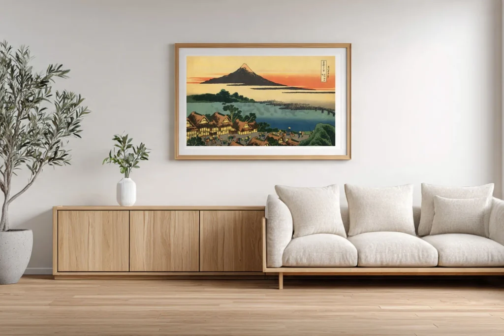 Hokusai 36 Views No.28 - #028 Dawn at Isawa, Kai Province – Hokusai&#