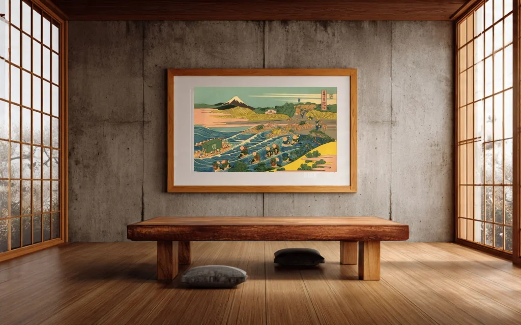 Hokusai 36 Views No.35 - #035 Fuji from Kanaya – Hokusai’s Thir